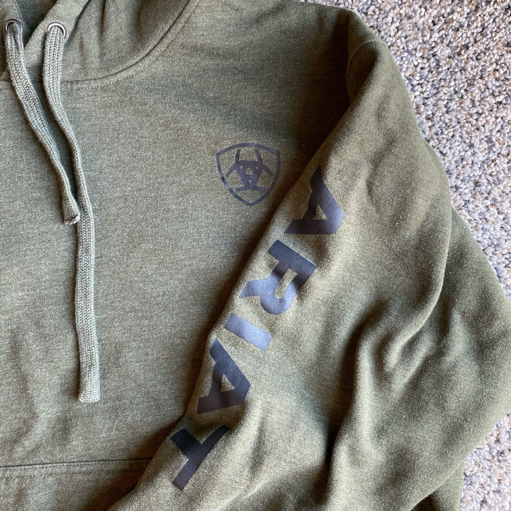 Ariat Men's Forest Green Hoodie - Picture 2 of 3